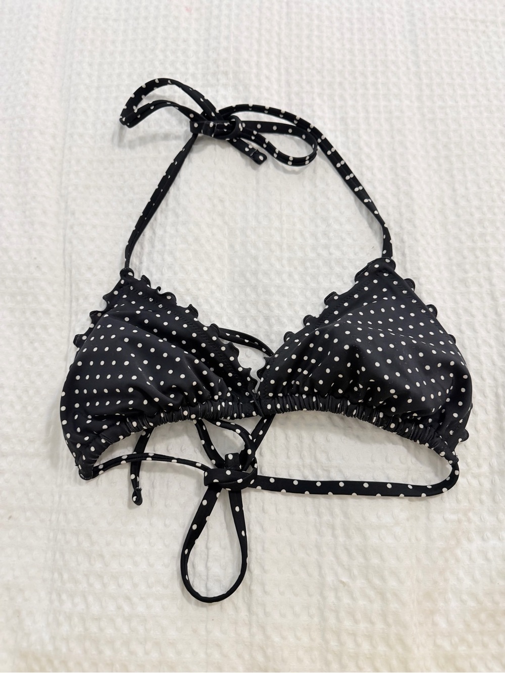 Target Black Polka Dot Bikini Top